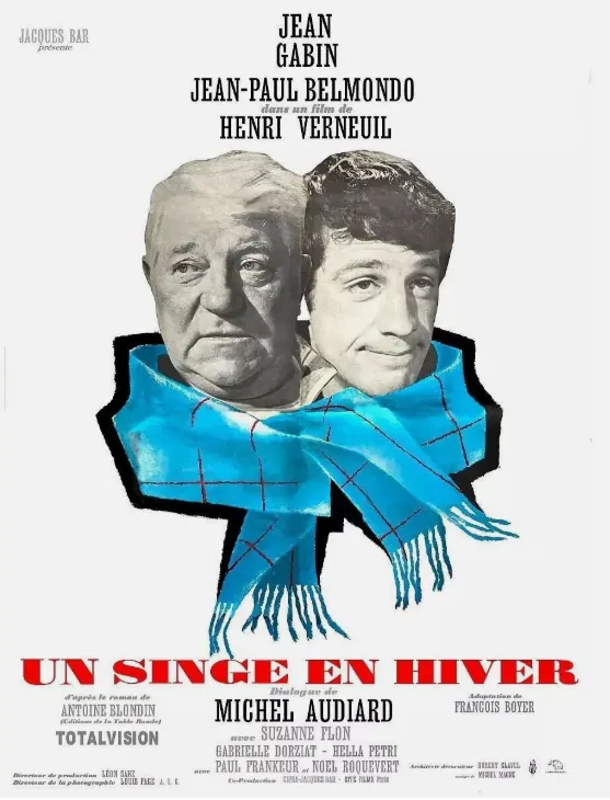 Affiche du film Un singe en hiver, Henri Verneuil, dialogues Michel Audiard, la métaphore qui a inspiré Monkey Lab